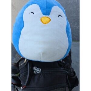 Squishmallow Luna Penguin 8” AUTHENTIC Kellytoy Plush Sleepy Eyes